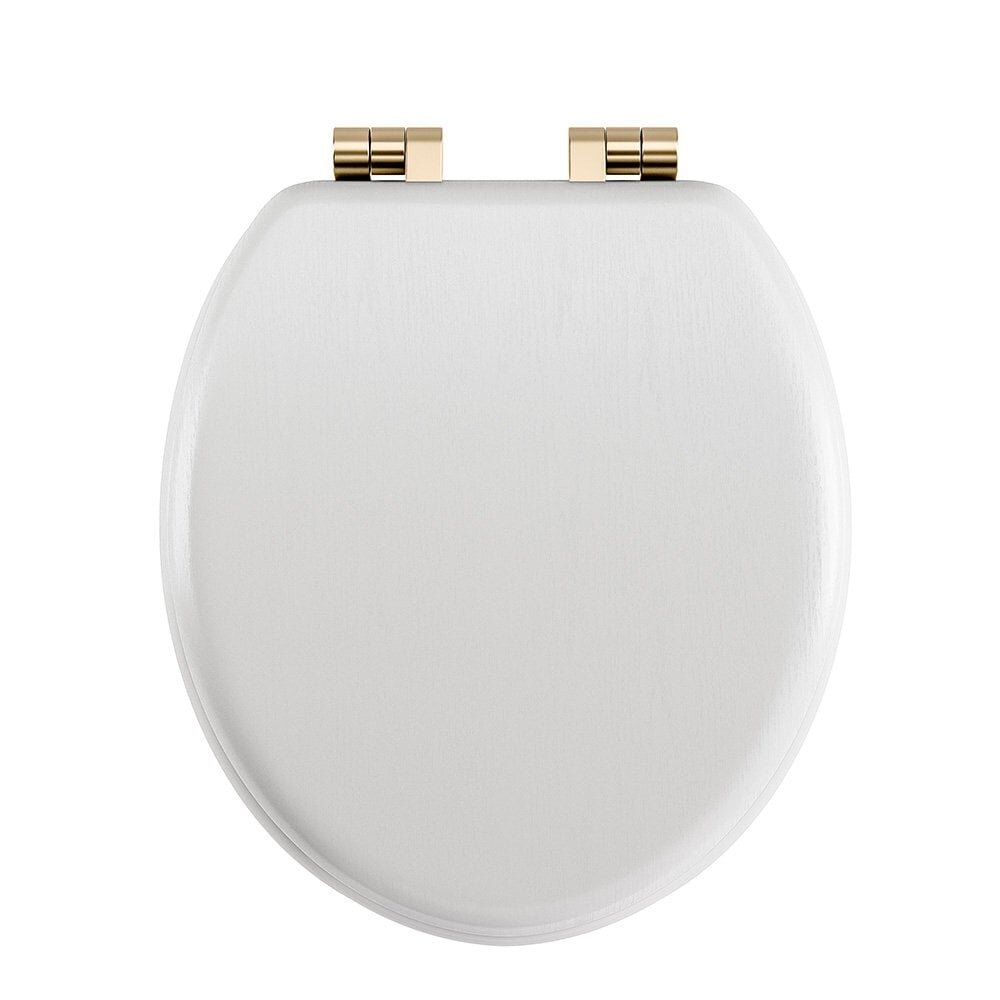 Imperial Windsor wooden toilet seat with softclose  - white (smooth)