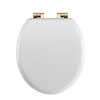 Windsor wooden toilet seat with softclose - white (smooth) Imperial Windsor wooden toilet seat with softclose - white (smooth)