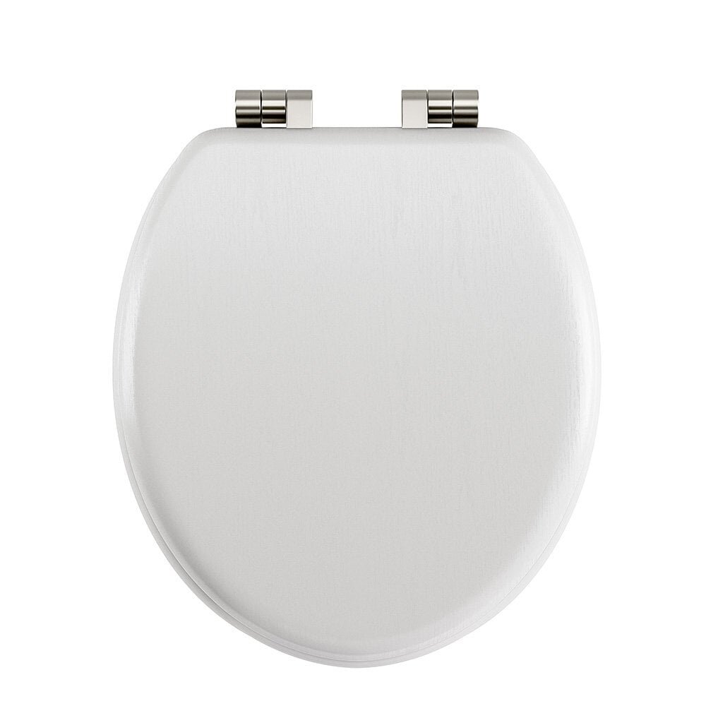 Imperial Windsor WC-Brille aus Holz mit Soft-Close  - weiss