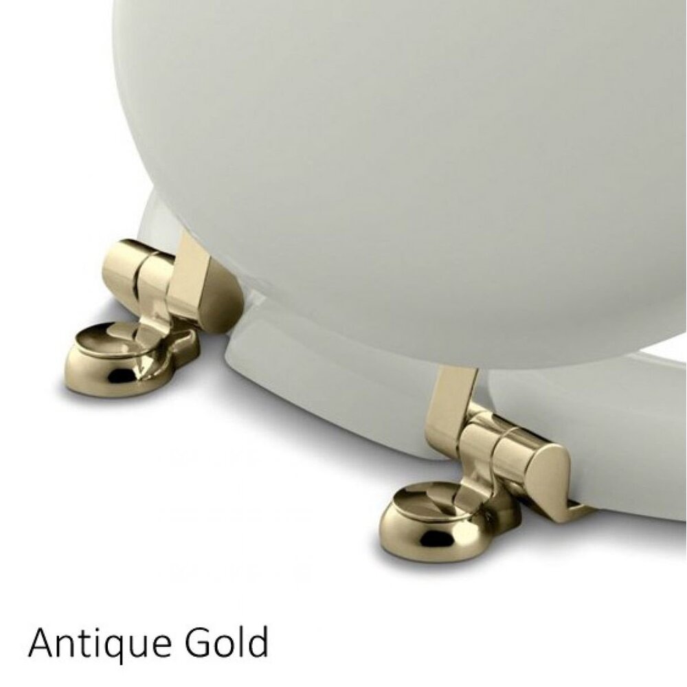 Imperial Windsor wooden toilet seat with softclose  - matt black grained