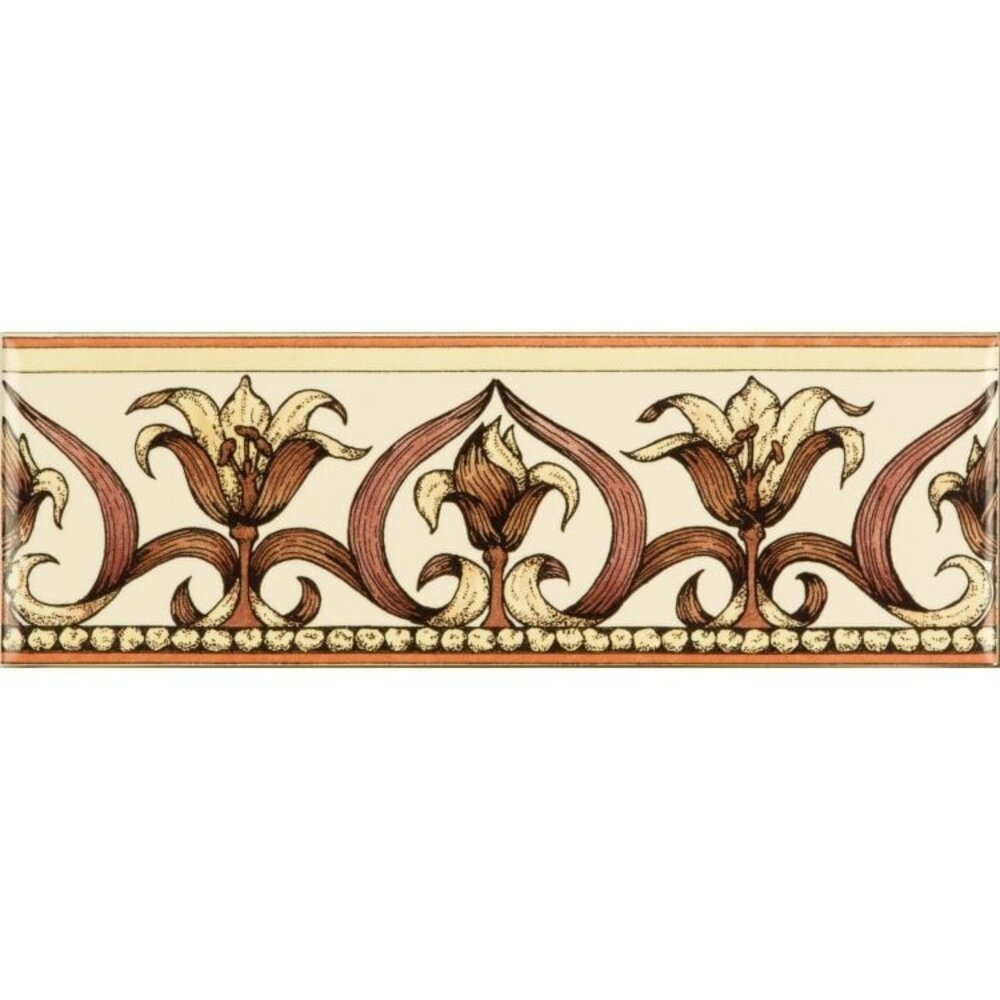 OS Artworks OS Artworks Art Nouveau Lily Pink on County White