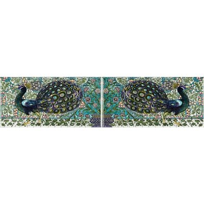 OS Artworks Peacock Border 2-tile set