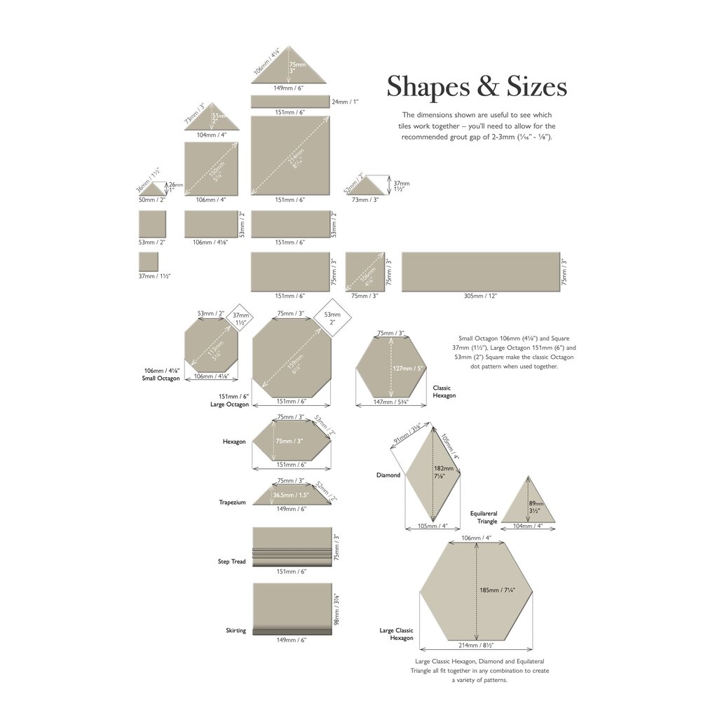OS VFT Plain Shapes OS Victorian Floor Revival Grey