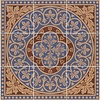OS Victorian Floor Disraeli 9-Fliesen-Set OS VFT Decorated OS Victorian Floor Disraeli 9-Fliesen-Set