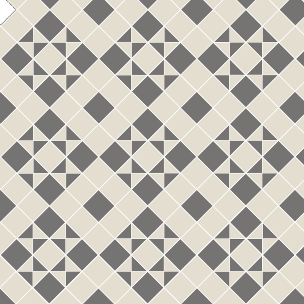 OS VFT Patterns OS Victorian Floor Braemar (Revival Grey & Dover White)