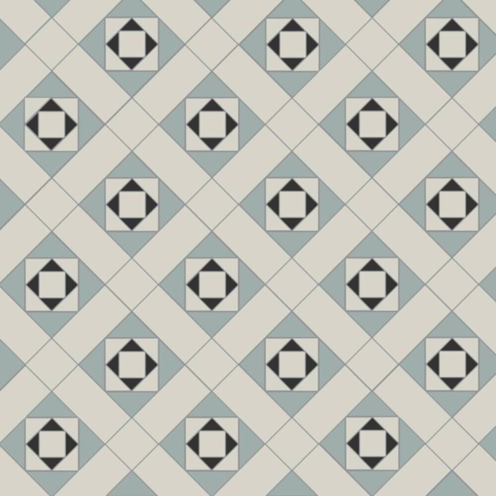 OS VFT Patterns OS Victorian Floor Conway (Black, Dover White & Grey)