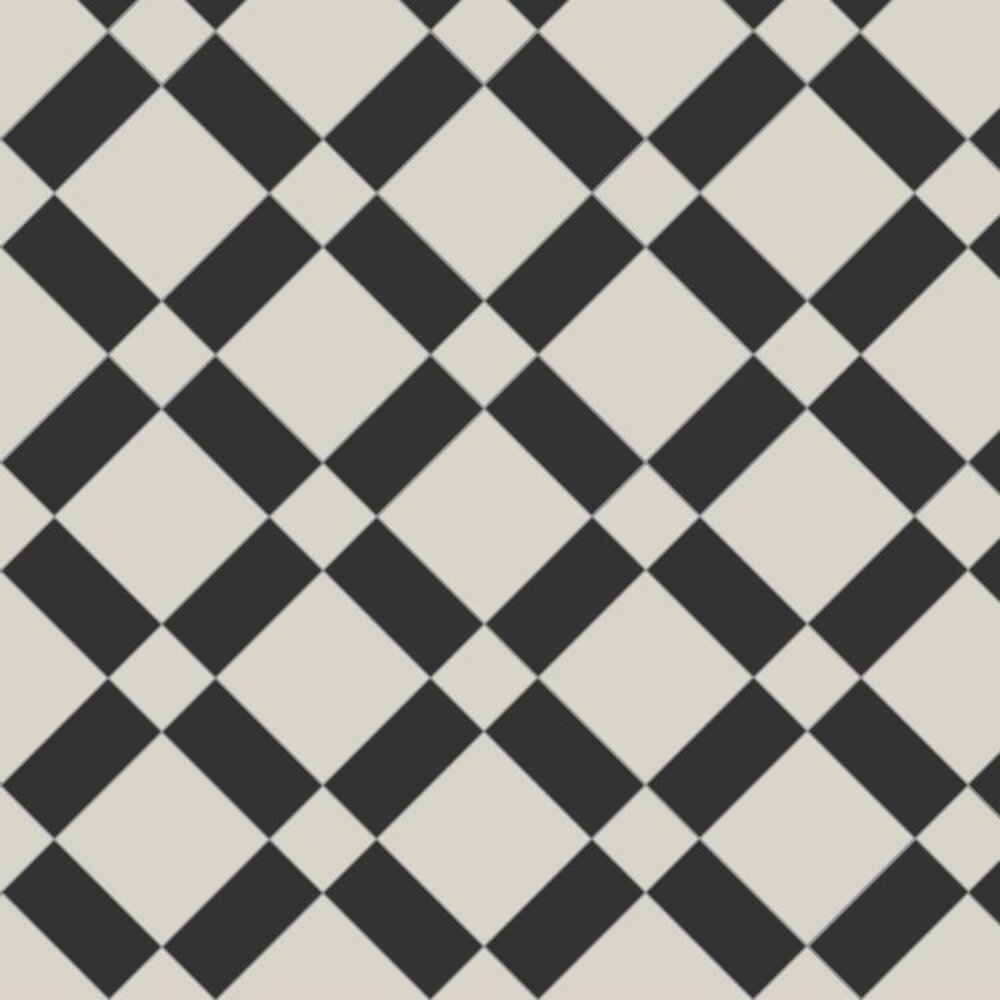 OS VFT Patterns OS Victorian Floor Falkirk (Black & Dover White)
