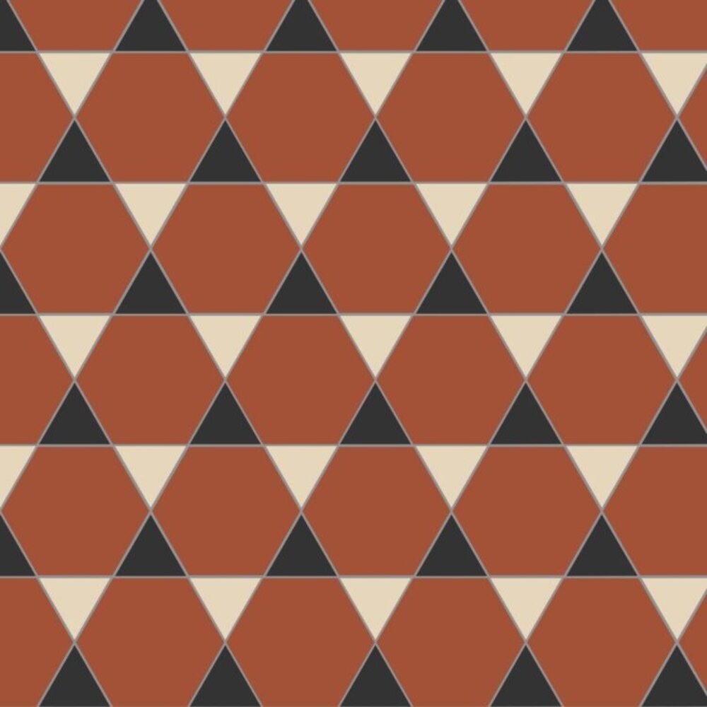 OS VFT Patterns OS Victorian Floor Hexham (Red, Black & White)
