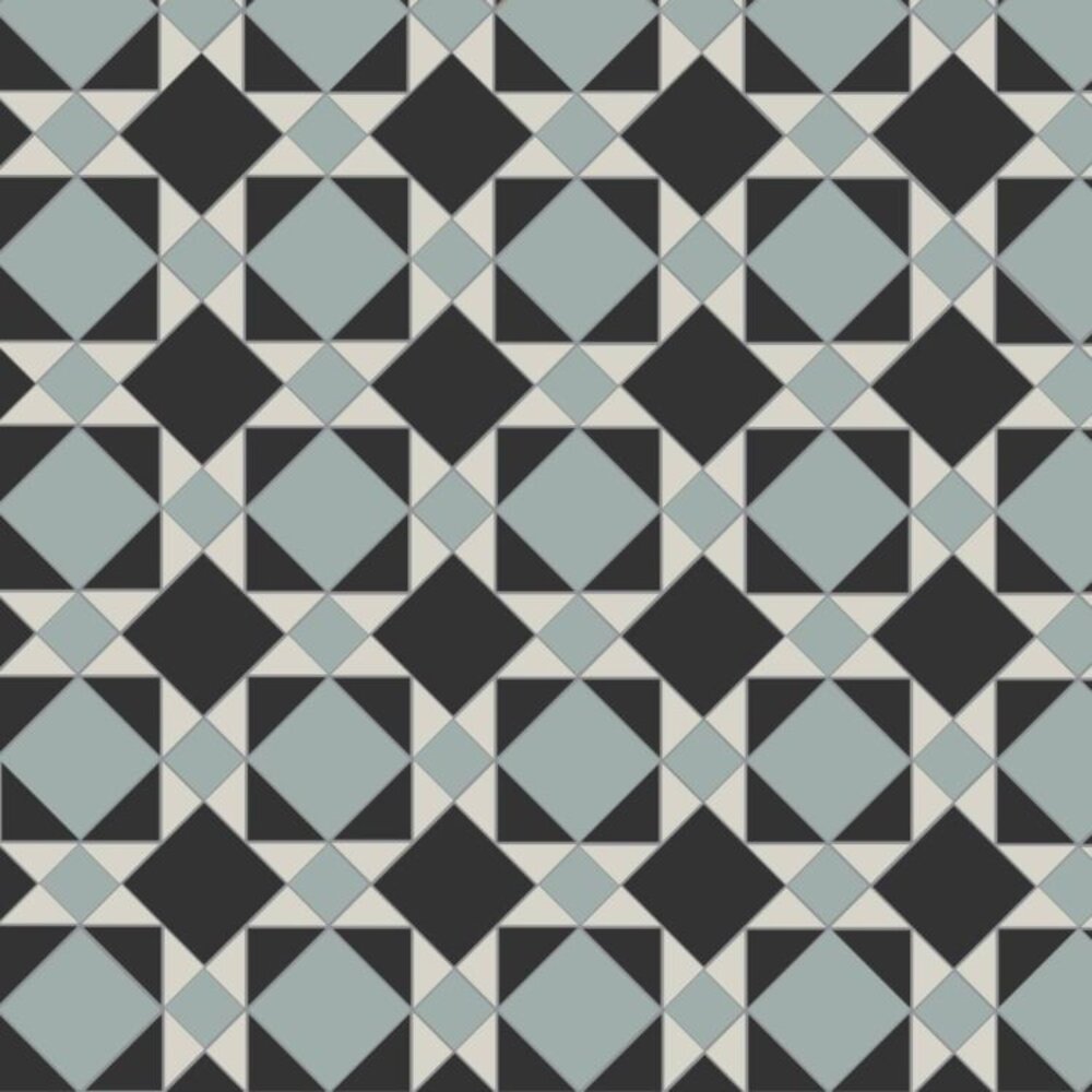 OS VFT Patterns OS Victorian FloorLambeth (Black, Dover White & Grey)