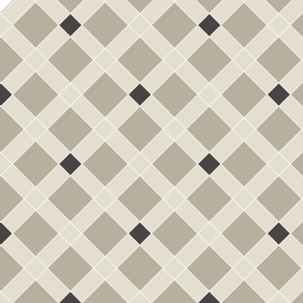 OS VFT Patterns OS Victorian Floor Norwich (Black, Holkham Dune & Dover White)