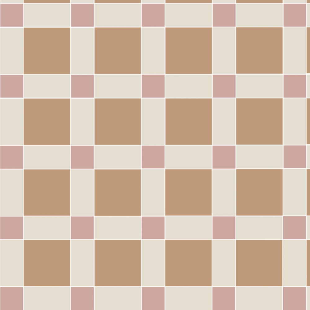 OS VFT Patterns OS Victorian Floor Norwich (Dover White, Old London & Carnation Pink)