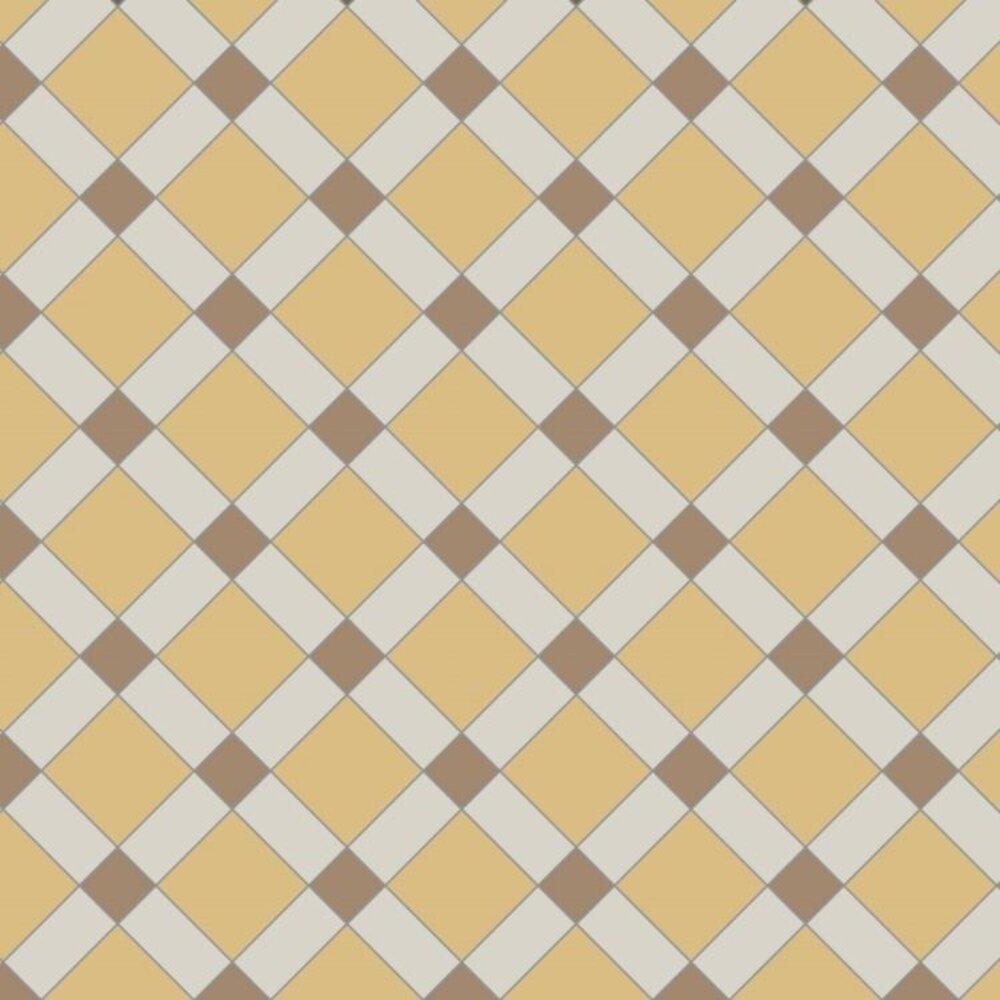 OS VFT Patterns OS Victorian Floor Norwich (Dover White, Hawthorn Yellow & Regency Bath)