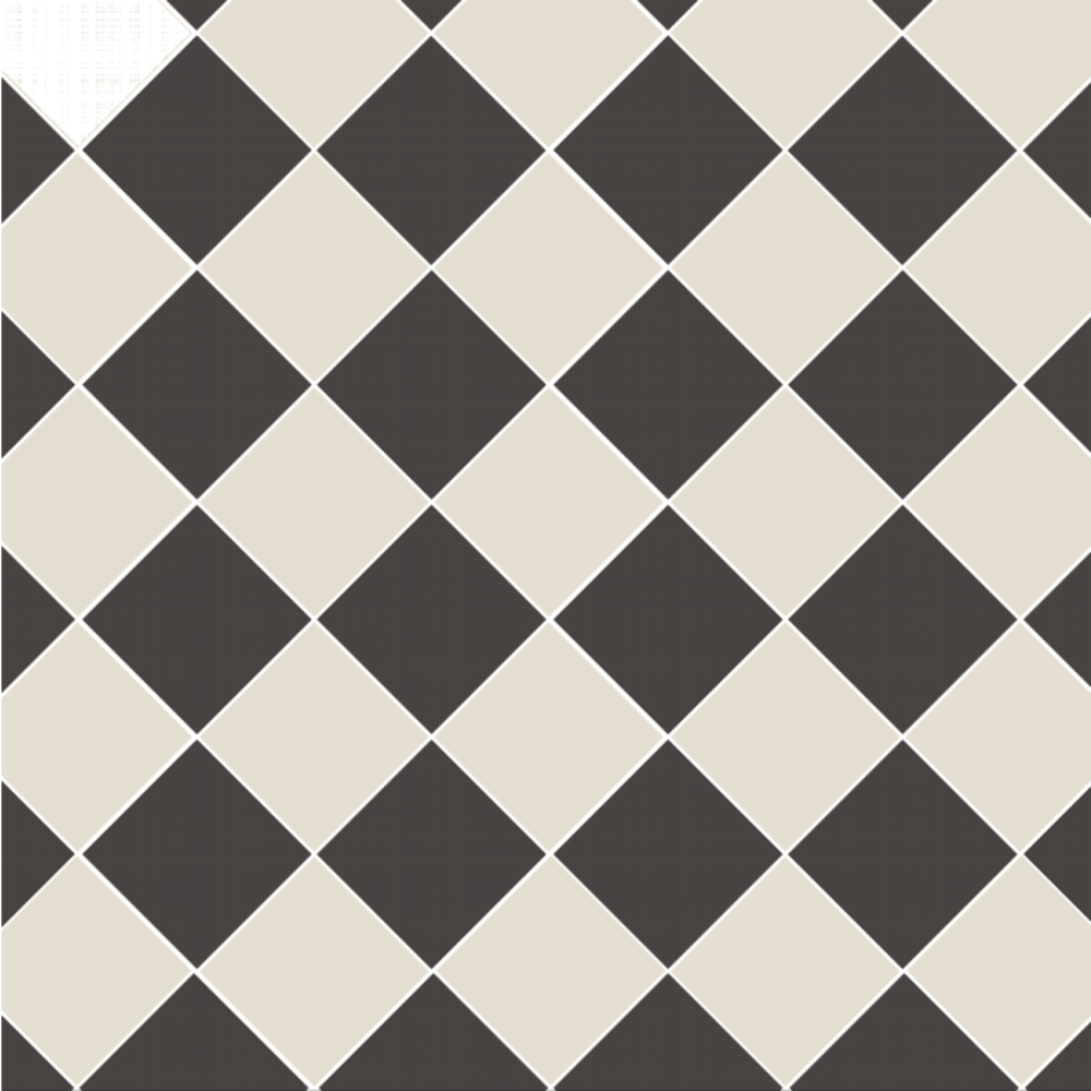 OS VFT Patterns OS Victorian FloorOxford 151mm (Black & Dover White)
