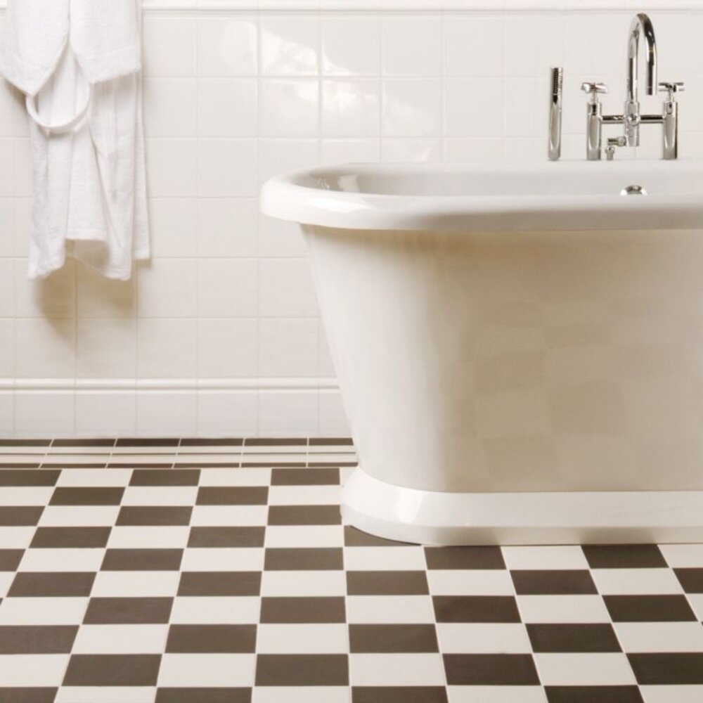 OS VFT Patterns OS Victorian Floor Oxford 151mm (Black & Dover White)