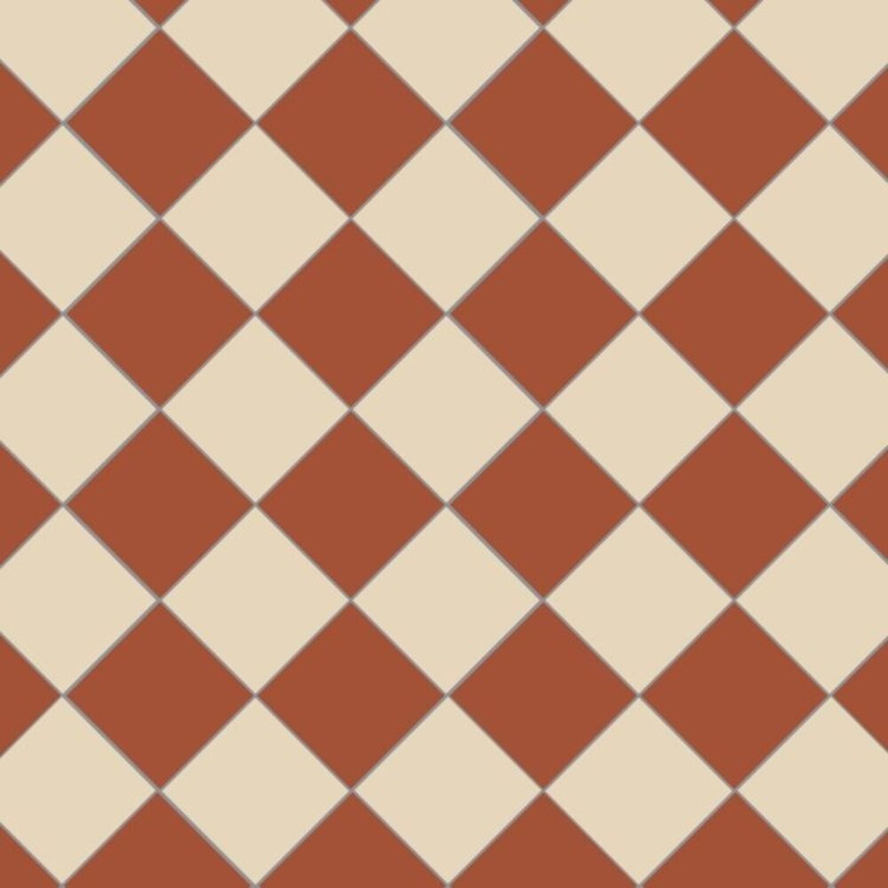 OS VFT Patterns OS Victorian Floor Oxford 151mm (Red & White)