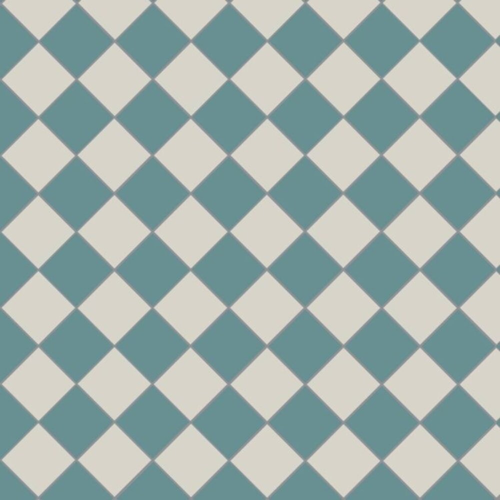 OS VFT Patterns OS Victorian FloorOxford 106mm (Blue & Dover White)