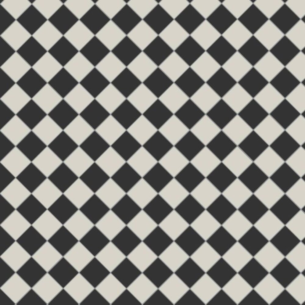 OS VFT Patterns OS Victorian FloorOxford 75mm (Black & Dover White)