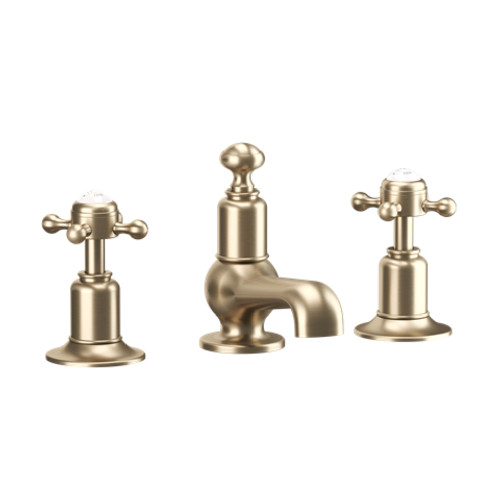 Belgravia Belgravia 3-hole basin mixer with Pop-up waste 130DP