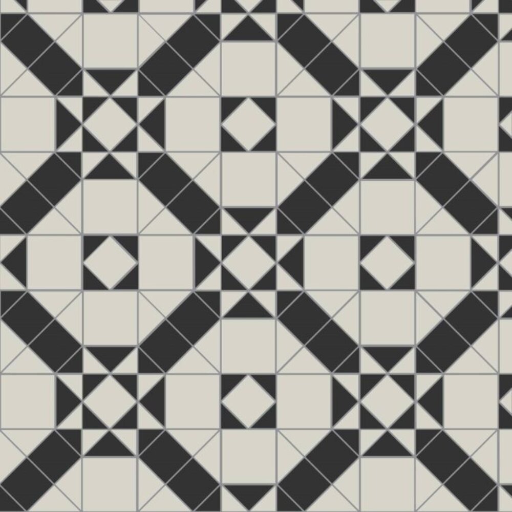 OS VFT Patterns OS Victorian Floor Westminster (Black & Dover White)