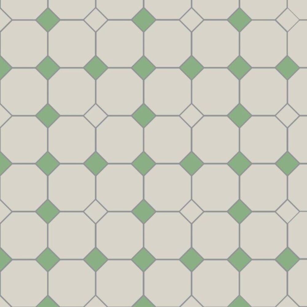 OS VFT Patterns OS Victorian Floor York (Dover White & Spring Green)