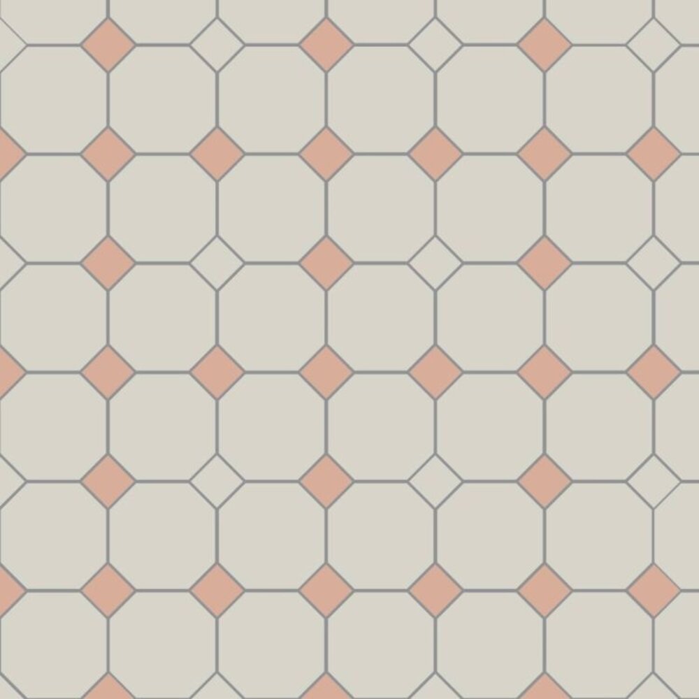 OS VFT Patterns OS Victorian Floor York (Dover White & Carnation Pink)