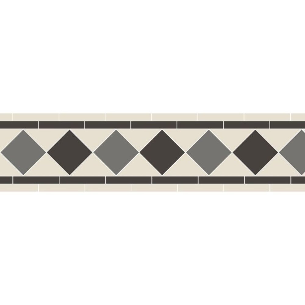 OS Victorian Floor Border Melville (Black, Dover White & Revival Grey) OS VFT Borders OS Victorian Floor Border Melville (Black, Dover White & Revival Grey)