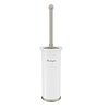 Edwardian toiletborstel houder vrijstaand met wit porselein houder BB Edwardian Edwardian toiletborstel houder vrijstaand met wit porselein houder