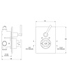 LB1935 Janey Mac concealed shower thermo JM-8706 Lefroy Brooks 1935 Janey Mac LB1935 Janey Mac concealed shower thermo JM-8706