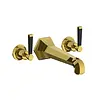 LB1930 Mackintosh 3-Loch Wannen-Armatur mit Hebelgriffen, Wandmontage MB-1270 Lefroy Brooks 1930 Mackintosh Black LB1930 Mackintosh 3-Loch Wannen-Armatur mit Hebelgriffen, Wandmontage MB-1270