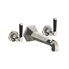 LB1930 Mackintosh 3-Loch Wannen-Armatur mit Hebelgriffen, Wandmontage MB-1270 Lefroy Brooks 1930 Mackintosh Black LB1930 Mackintosh 3-Loch Wannen-Armatur mit Hebelgriffen, Wandmontage MB-1270