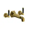 LB1930 Mackintosh 3-Loch Wannen-Armatur mit Hebelgriffen, Wandmontage MB-1270 Lefroy Brooks 1930 Mackintosh Black LB1930 Mackintosh 3-Loch Wannen-Armatur mit Hebelgriffen, Wandmontage MB-1270