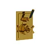 LB1930 Mackintosh inbouw douchethermostaat met stopkraan, hendel zwart MB-8706 Lefroy Brooks 1930 Mackintosh Black LB1930 Mackintosh inbouw douchethermostaat met stopkraan, hendel zwart MB-8706