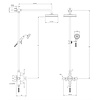 LB1930 TMackintosh exposed shower set with 8" rose and hand shower MBE-8754 Lefroy Brooks 1930 Mackintosh Black LB1930 TMackintosh exposed shower set with 8" rose and hand shower MBE-8754