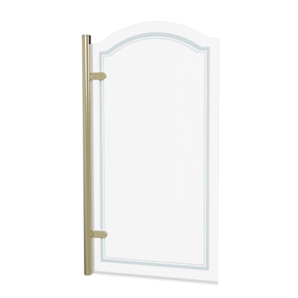 Burlington Classique Curved Badewannenaufsatz 850mm