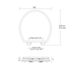 Oval houten toiletzitting met soft-close - eiken zwart Imperial Oval houten toiletzitting met soft-close - eiken zwart