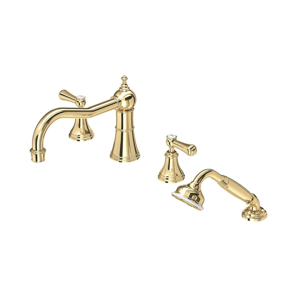 Georgian Wannenarmatur mit Handdusche - Hebelgriff E.3747 Perrin & Rowe Georgian Georgian Wannenarmatur mit Handdusche - Hebelgriff E.3747