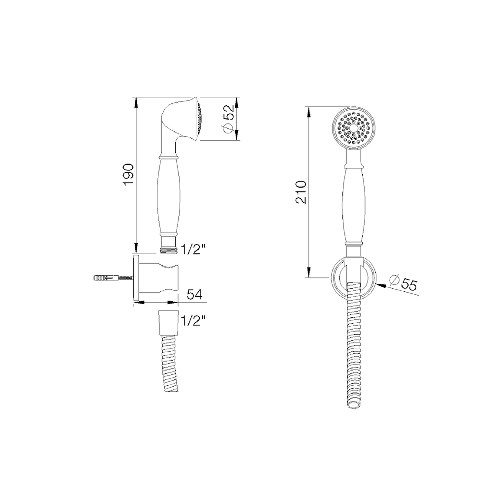 rvb Innovation RVB Classic Handdusch-Set  8027.--.20