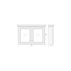 OUTLET Bathroom mirror cabinet Victorian VMC140 - Lila TCH Victorian OUTLET Bathroom mirror cabinet Victorian VMC140 - Lila