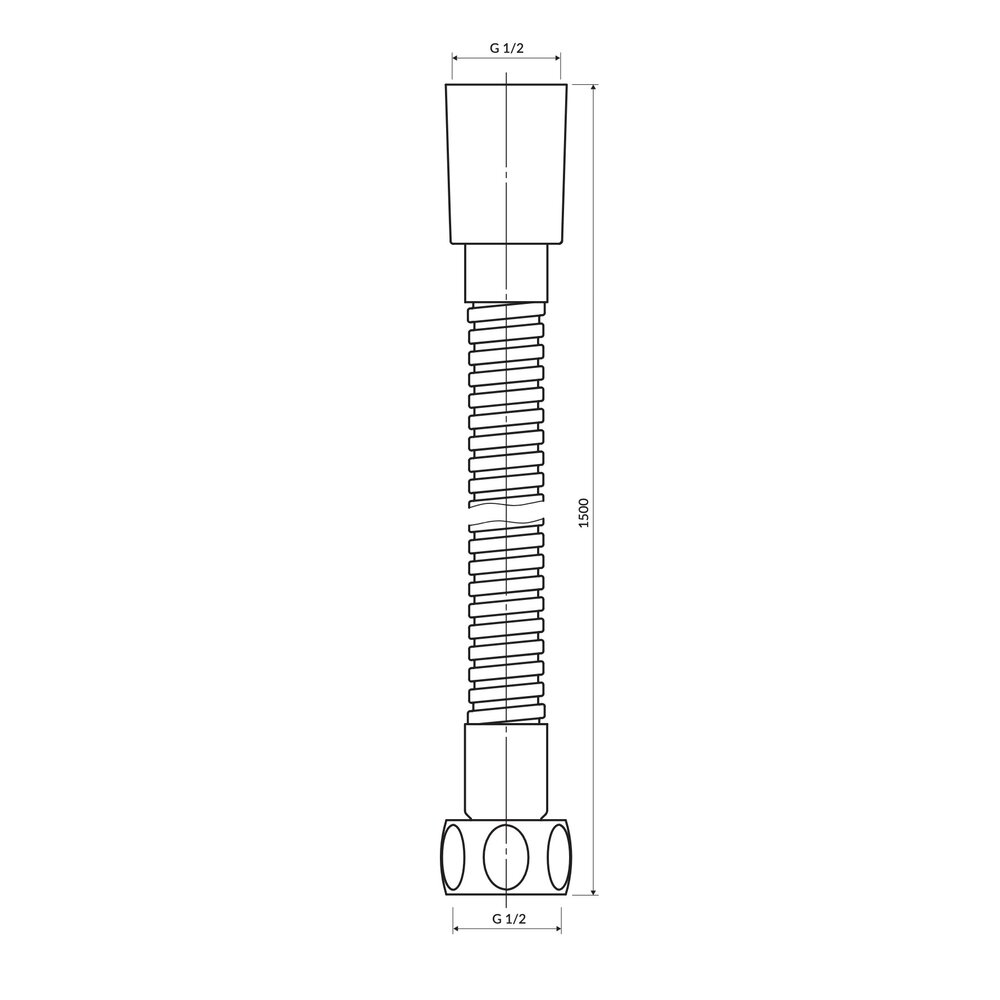 OMNIRES AM Brauseschlauch 150cm - 029