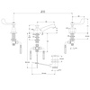 LB1900 Connaught 3-hole basin mixer with lever handles CL-1220 Lefroy Brooks 1900 Classic LB1900 Connaught 3-hole basin mixer with lever handles CL-1220