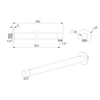 rvb Innovation RVB shower arm 350mm