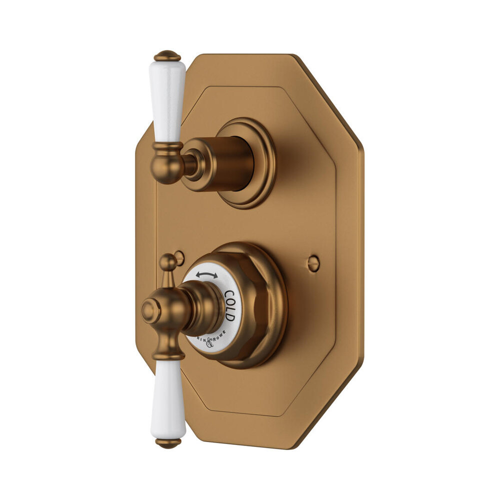 Perrin & Rowe Victorian White Klassischer Unterputz- Duschthermostat E.5555