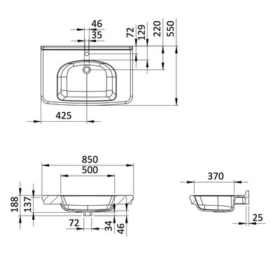 Guild 850 basin GU085XSCW