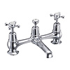 Claremont 2-hole bridge basin mixer with waste CL10 BB Edwardian Claremont 2-hole bridge basin mixer with waste CL10
