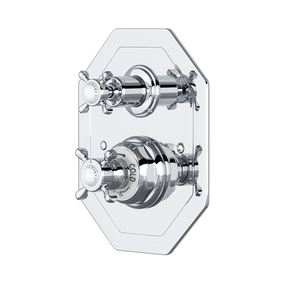 Perrin & Rowe Victorian White Klassieke inbouw douchethermostaat met diverter 5579