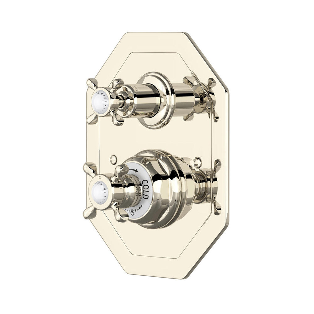 Perrin & Rowe Victorian White Klassischer Unterputz- Duschthermostat mit Umsteller 5579