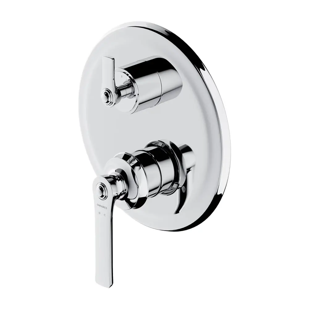Concealed thermostatic 3-way bath shower mixer OM5237 OMNIRES Concealed thermostatic 3-way bath shower mixer OM5237
