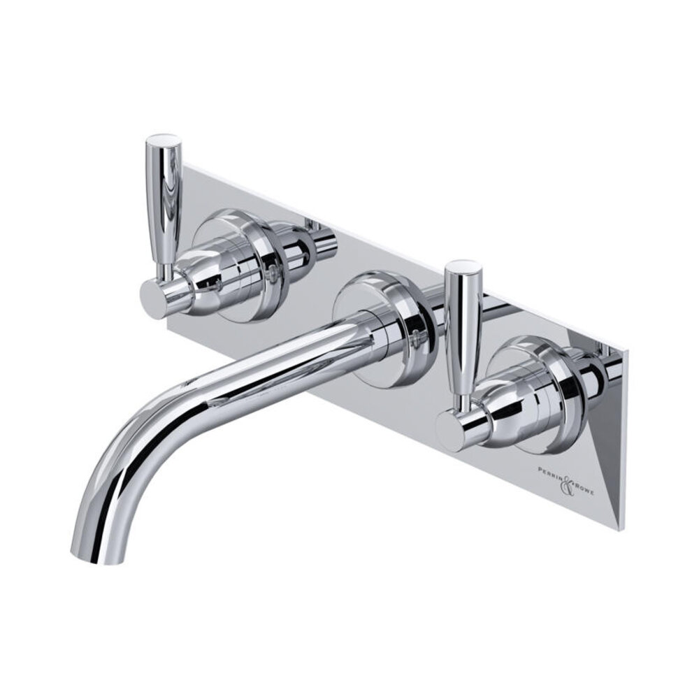 Perrin & Rowe Langbourn OUTLET Langbourn 3-Loch Waschtisch-Armatur mit Hebelgriff Wandmontage E.3334