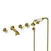 LB1900 Classic 5-gats badkraanset met handdouche LB1247 Lefroy Brooks 1900 Classic LB1900 Classic 5-gats badkraanset met handdouche LB1247