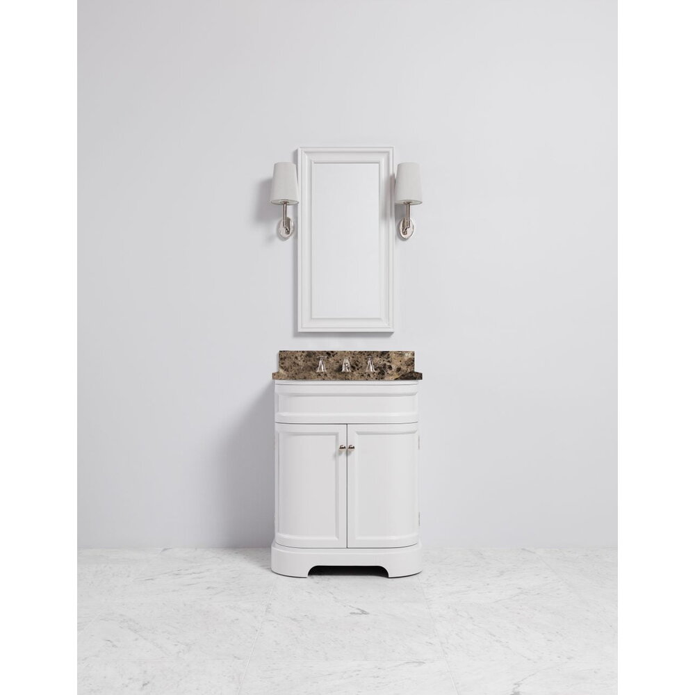 Porter Berwick Berwick Moher VP123  - wooden wash basin stand with doors, natural stone top and underbuilt basin